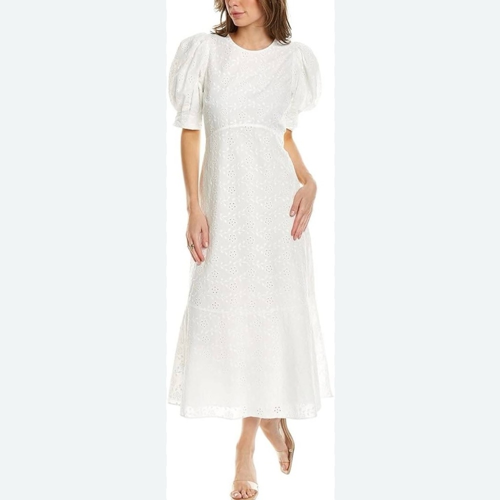 NWT Ted Baker London Elegant White Eyelet Dress size 4 ( US size 10)